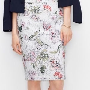 Ann Taylor floral eyelet skirt
